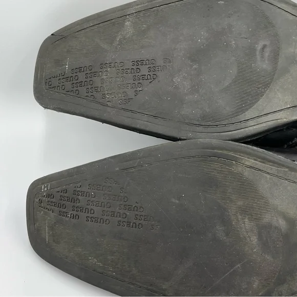 Guess Men's Marciano Black Leather Vintage Slip-On Shoes 12 Western‎ Chic Slick - Picture 12 of 16